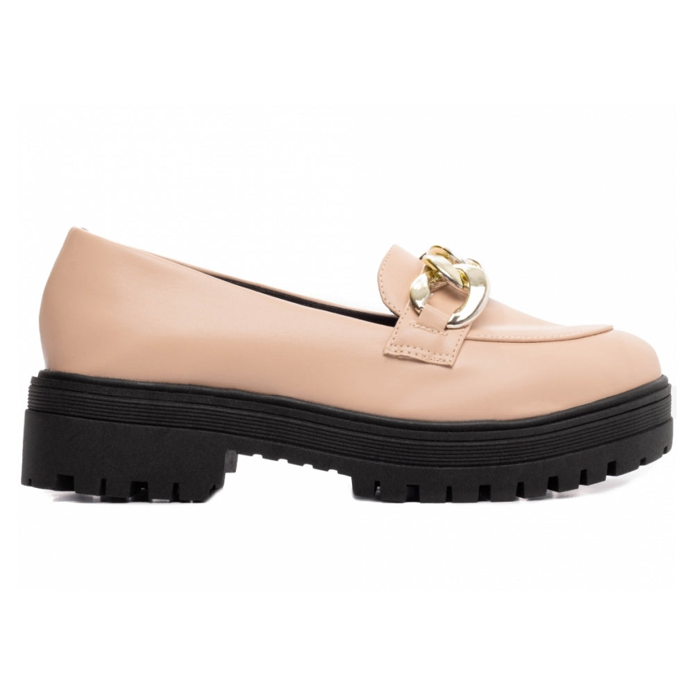 Mocassim Feminino Tratorado em Napa Rose