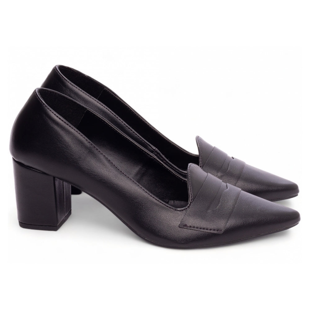 Sapato Scarpin Sleep Mocassim Preto