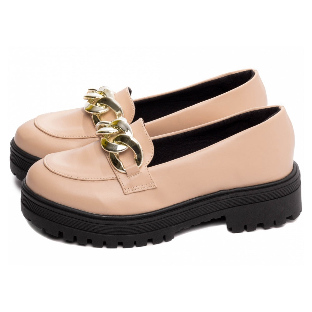 Mocassim Feminino Tratorado em Napa Rose