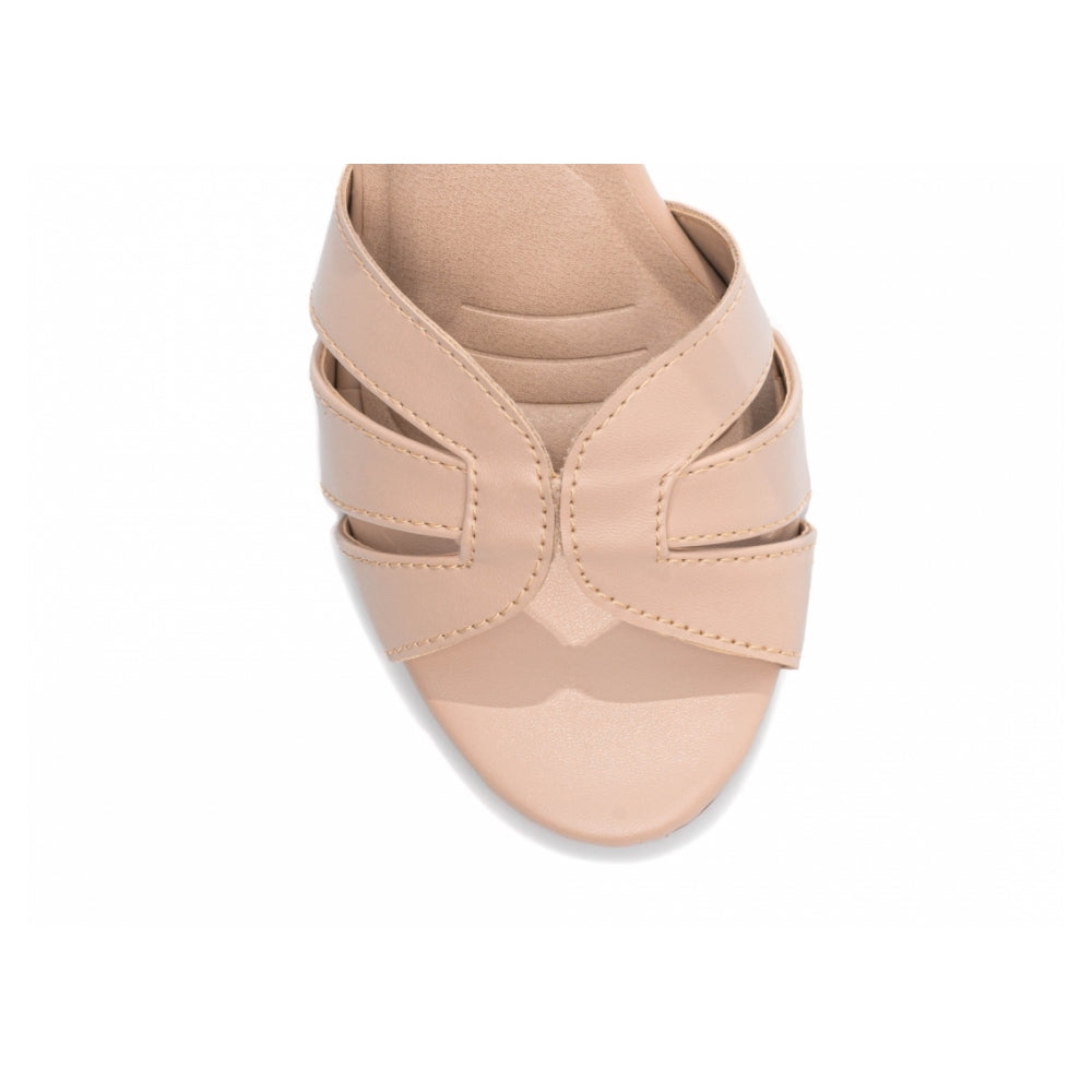 Sandalia Napa Rose com Fivela Dourada