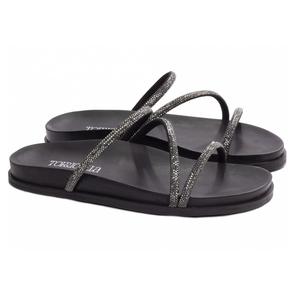 Papete Birken Preta com Manta de Strass