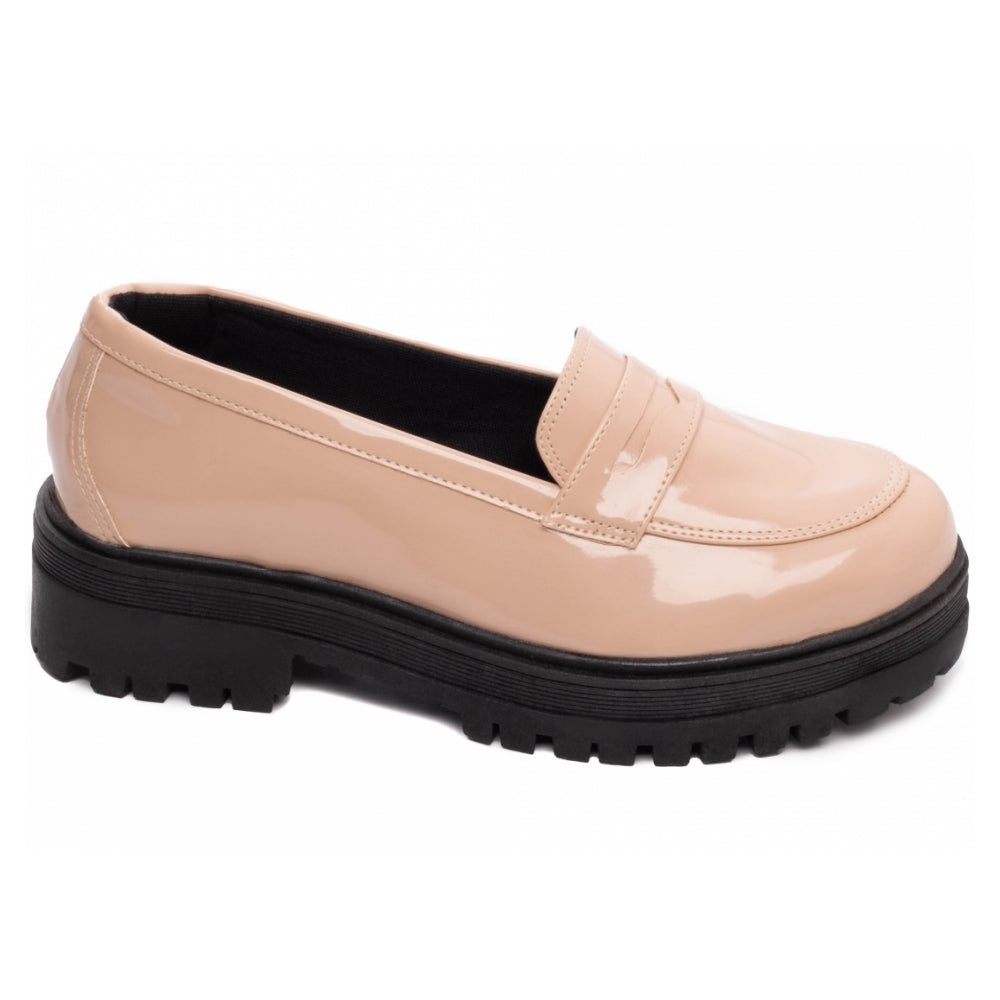 Mocassim Feminino Tratorado em Verniz Rose