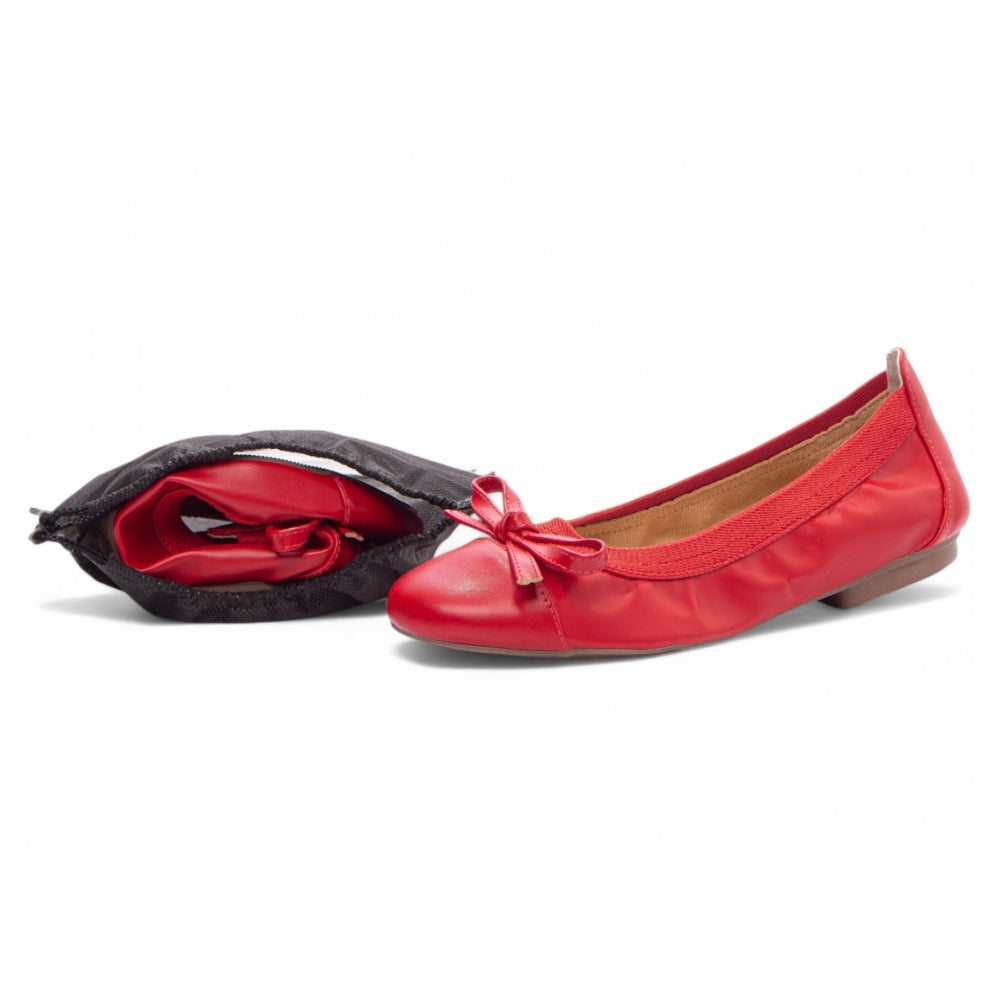 Sapatilha Maria Mole Bag Shoes em Napa Vermelho