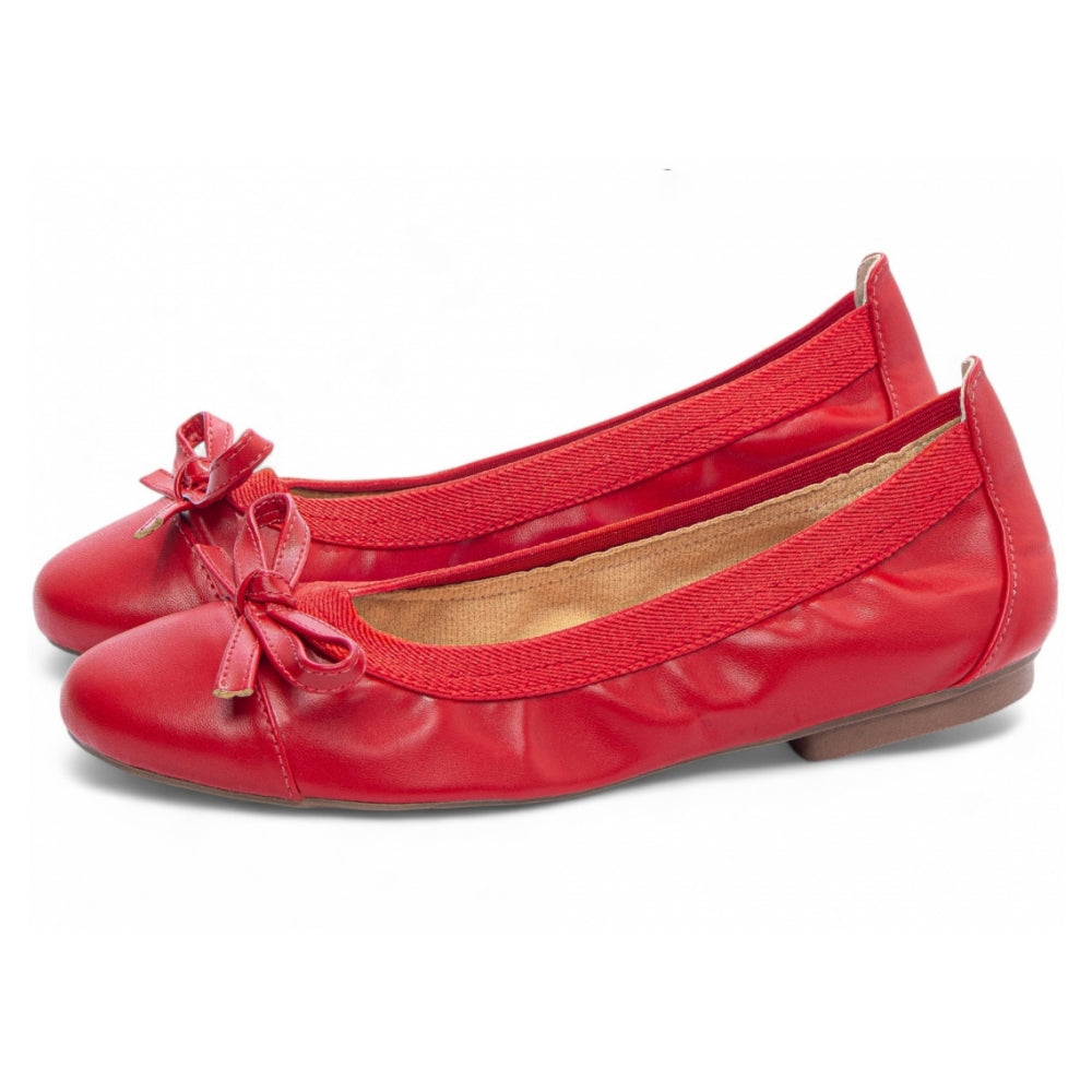 Sapatilha Maria Mole Bag Shoes em Napa Vermelho