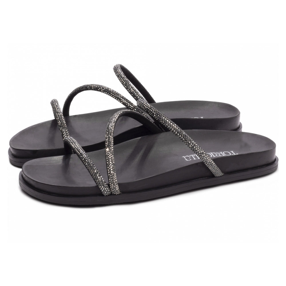 Papete Birken Preta com Manta de Strass