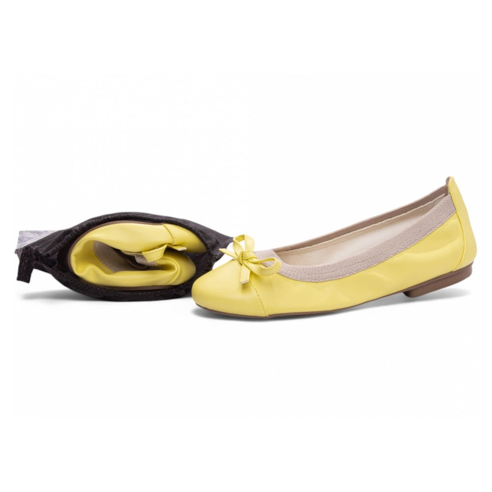 Sapatilha Maria Mole Bag Shoes em Napa Amarelo