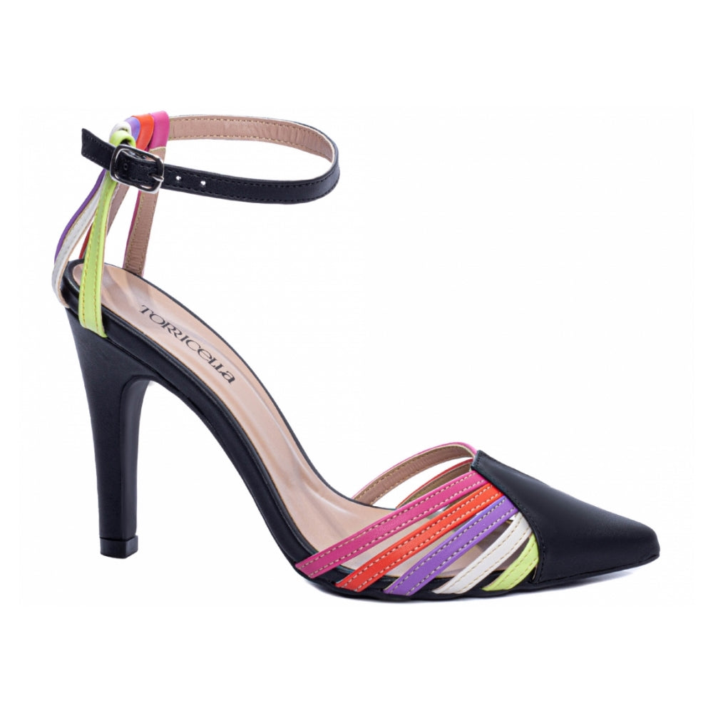 Scarpin Multicolorido com Fivela de Ajuste