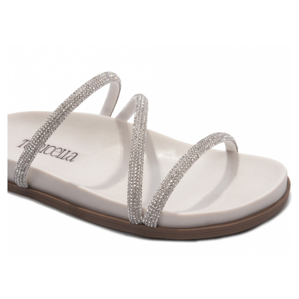 Papete Birken  Branca com Manta de Strass