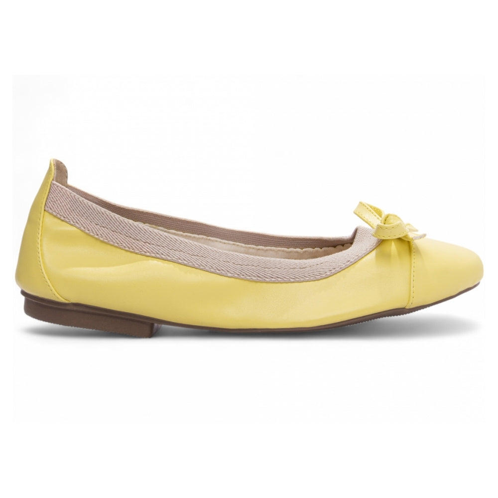 Sapatilha Maria Mole Bag Shoes em Napa Amarelo