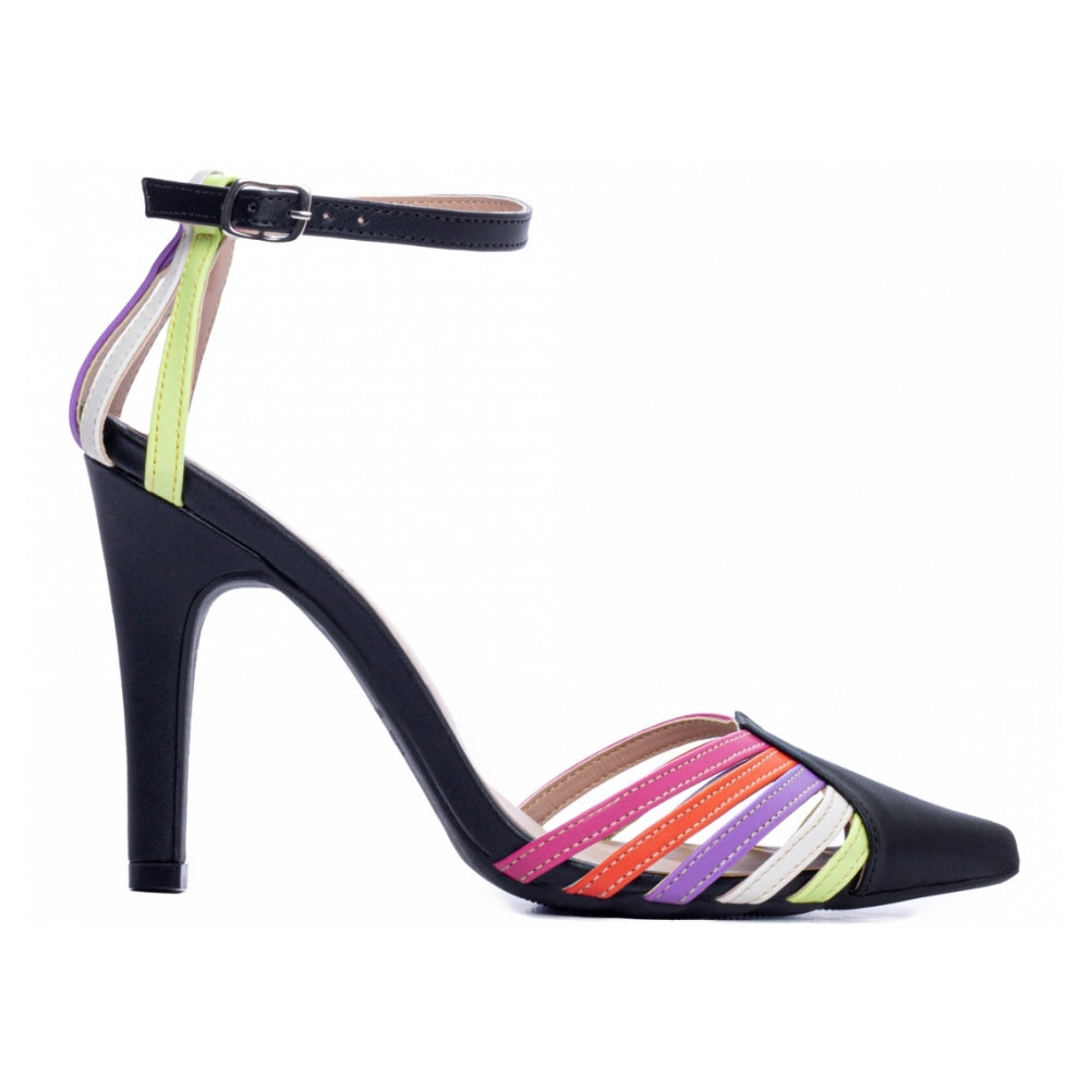 Scarpin Multicolorido com Fivela de Ajuste