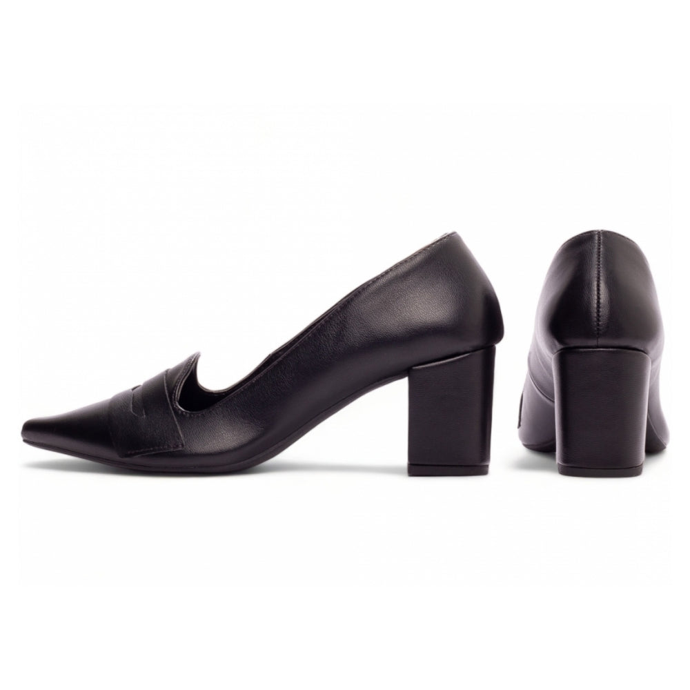 Sapato Scarpin Sleep Mocassim Preto