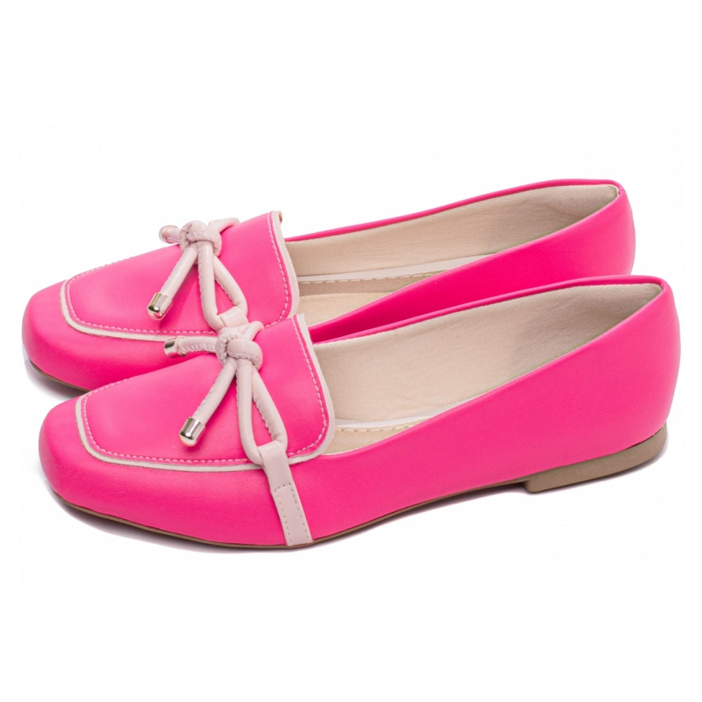 Mocassim em Napa Pink e Napa Off White