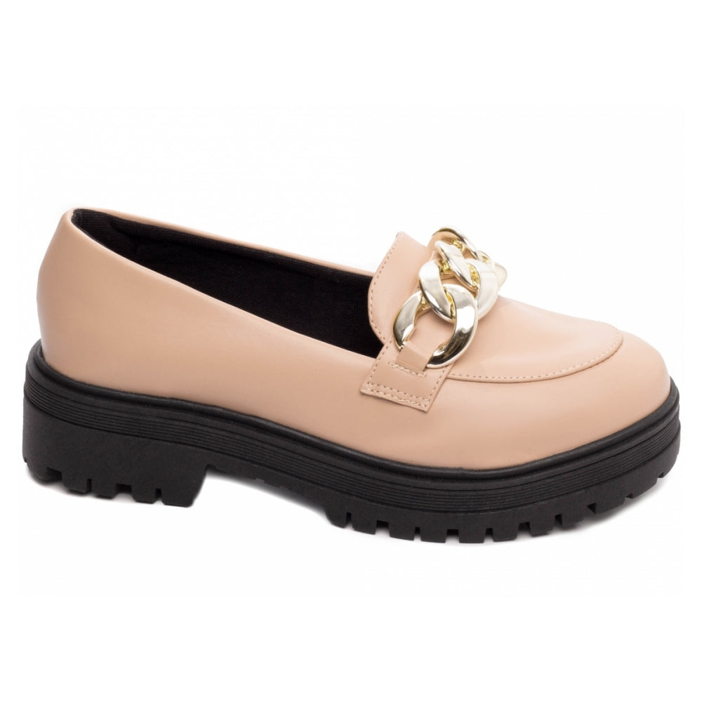 Mocassim Feminino Tratorado em Napa Rose